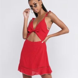 Tobi large red dress